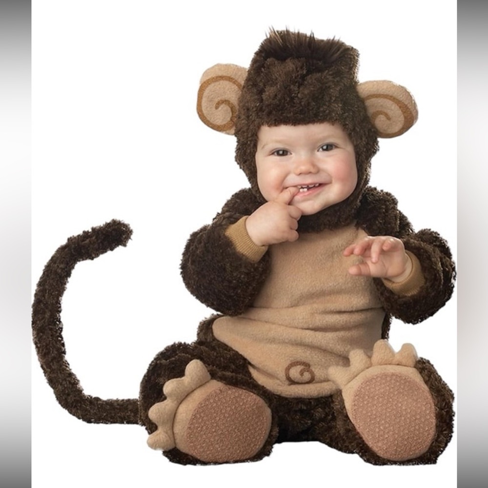 Incharacter Costume Lil' Monkey Halloween Size Medium 12/18 Months NEW